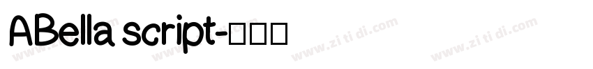 ABella script字体转换